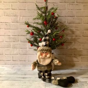 Buffalo Checkered Santa Gnome Shelf Sitter